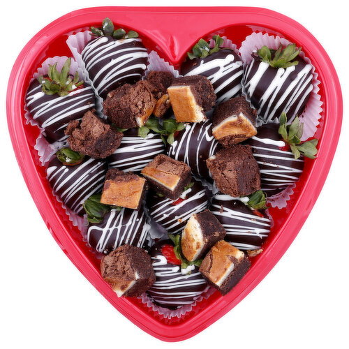 Strawberry & Brownie Tray - 1 Each