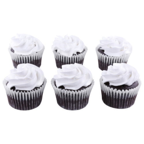 Chocolate Cupcake With Whipped Frosting - 6 Count