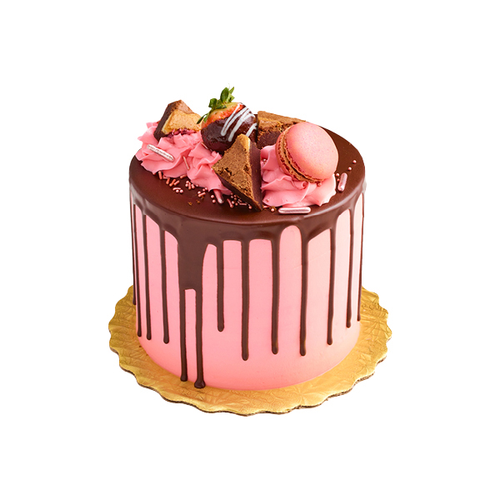 Gourmet Chocolate Strawberry Cake - 6 Inches