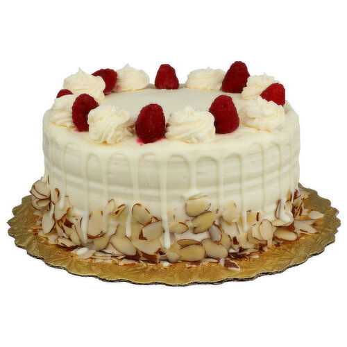 Gourmet Raspberry White Chocolate Cake - 8 Inches - 1 Count