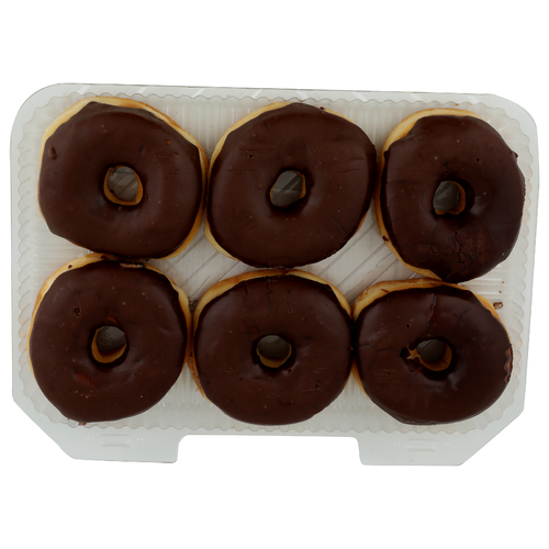 Chocolate Iced Donut - 6 Count