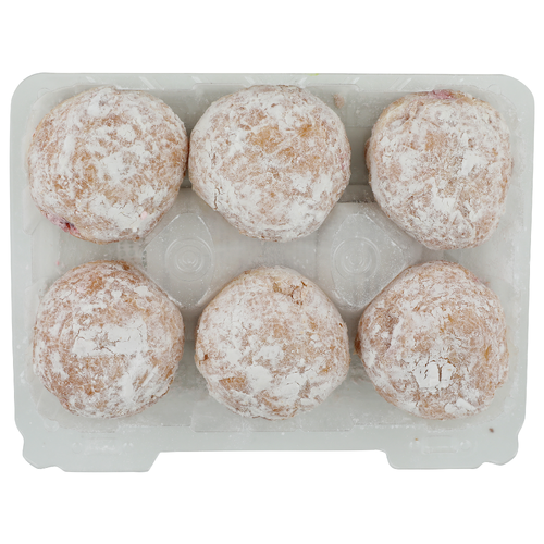 Raspberry Filled Mini Powdered Donuts - 1 Count