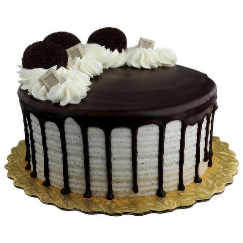 Gourmet Double Layer Cookies 'n Cream Cake - 8 Inches