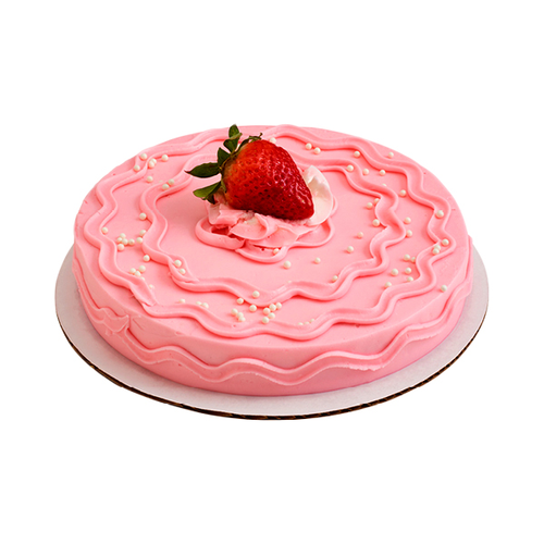 Single Layer Strawberry Cake - 1 Each