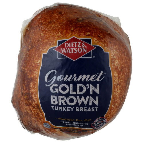 Dietz & Watson Fresh Sliced Gourmet Gold'n Brown Turkey Breast - 8 Pound Image 1 of 4