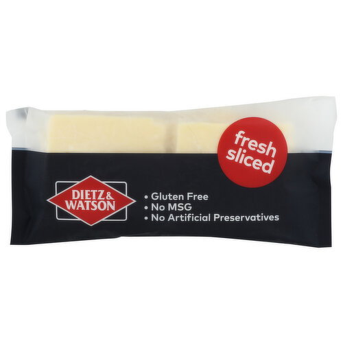 Dietz & Watson Fresh Sliced New York State White Cheddar Cheese - Avg 0.56 Lb