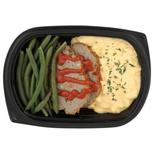 Short Cuts Meatloaf, Mac & Cheese And Green Beans - Avg 0.75 Lb