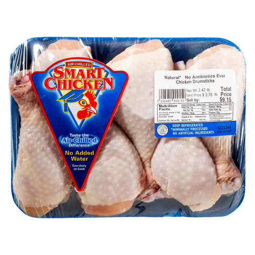 Smart Chicken Drumsticks - Avg 1.74 Lbs