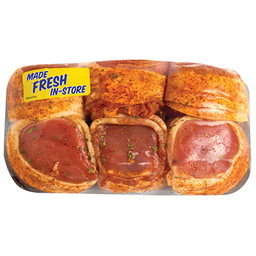 Bacon Wrapped Pork Tenderloins - Avg 1.41 Lbs