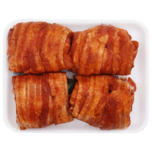 Bacon Wrapped Jalapeño Chicken Thighs - Avg 1.59 Lbs Image 1 of 2