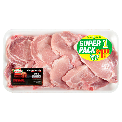 Hormel Super Pack Assorted Pork Chops - Avg 2.92 Lbs