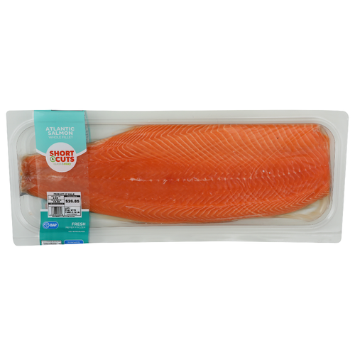 Short Cuts Atlantic Salmon Whole Fillet - Avg 2.33 Lbs