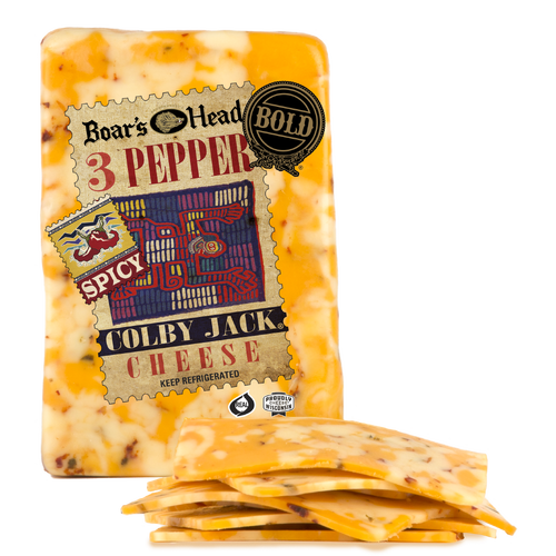 Boar's Head Three Pepper Colby Jack Cheese - 1 Pound Image 1 of 3
