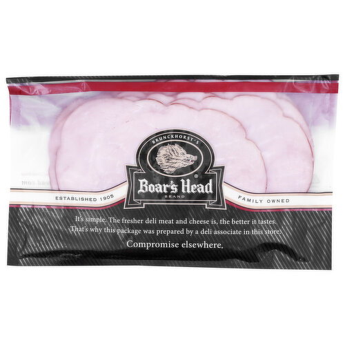 Boar's Head Fresh Sliced Smokemaster Beechwood Smoked Black Forest Uncured Ham - 1 Each