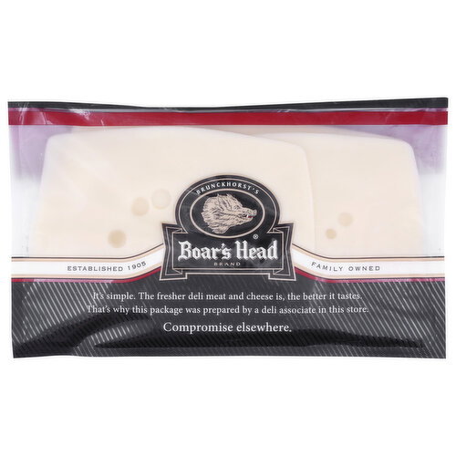 Boar's Head Fresh Sliced Baby Swiss Cheese - 1 Each