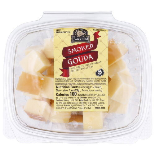 Boar's Head Smoked Gouda Cheese Cubes - 1 Each