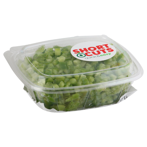 Short Cuts Diced Green Bell Peppers - Avg 0.45 Lb