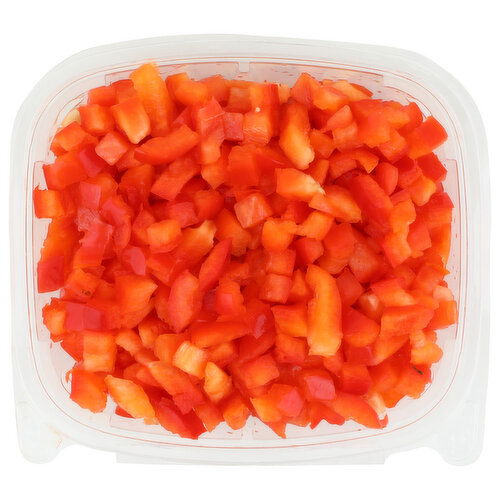 Diced Red Bell Peppers - Avg 0.50 Lb