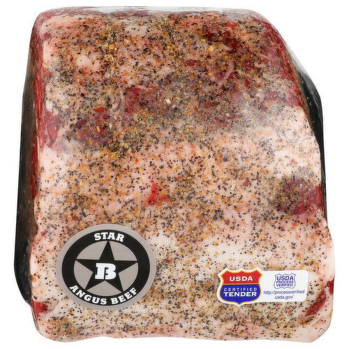 Star B Angus Beef Seasoned Bone-In Rib Roast - Avg 3.50 Lbs