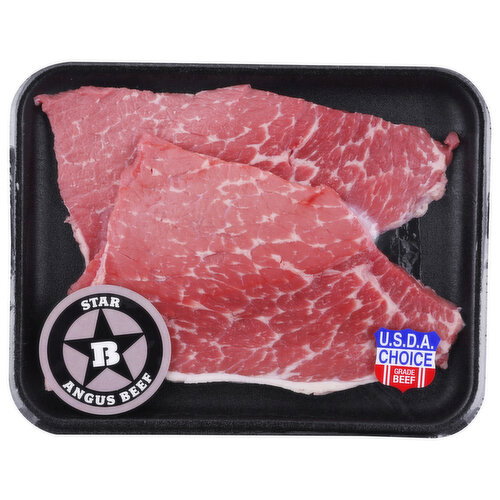 Star B Angus Beef Thin Bottom Round Steak - Avg 1.75 Lbs