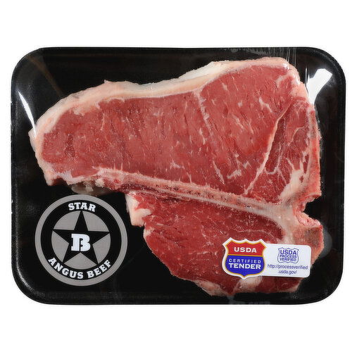 Star B Angus Beef T-Bone Steak - Avg 1.75 Lbs