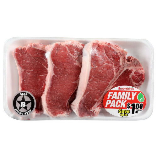 Star B Angus Beef Family Pack T-Bone Steak - Avg 3.50 Lbs