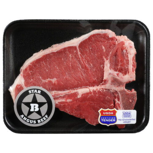 Star B Angus Beef Thin Cut T-Bone Steak - Avg 1.75 Lbs