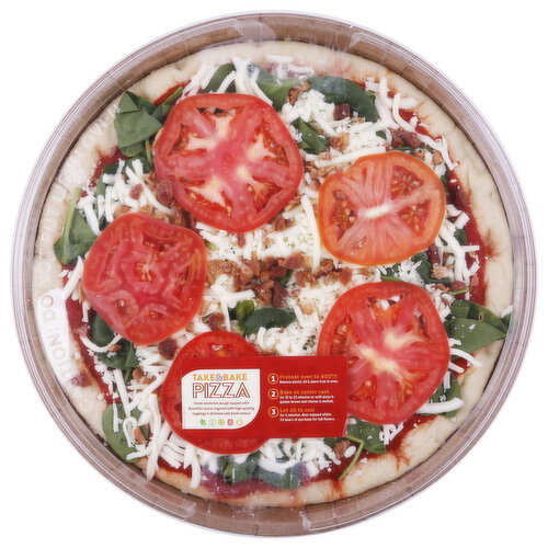 Take N Bake Spinach Bacon Pizza - 1 Each
