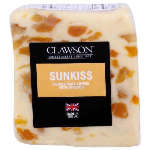 Long Clawson Sunkiss Apricot Wensleydale Cheese - Avg 0.85 Lb Image 1 of 4