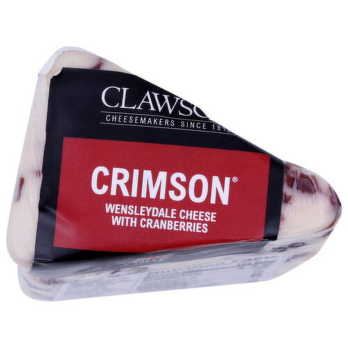 Long Clawson Wensleydale With Cranberry Cheese - Avg 0.30 Lb