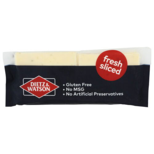Dietz & Watson Fresh Sliced Pepper Jack Cheese - Avg 0.55 Lb