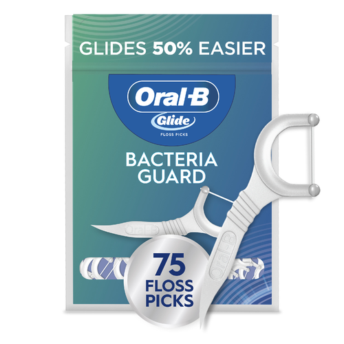 Oral-B Glide Mint Flavor Bacteria Guard Floss Picks - 75 Count Image 1 of 2