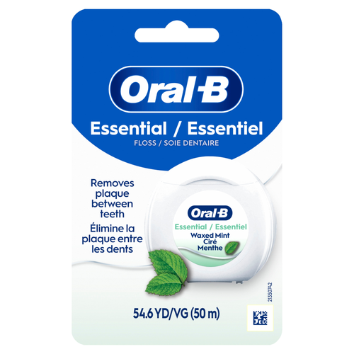 Oral-B Essentialfloss Mint Dental Floss, Cavity Defense, Waxed - 55 Yard Image 1 of 2