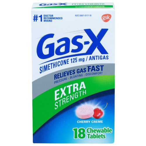 Gas-X Cherry Creme Antigas - 18 Count