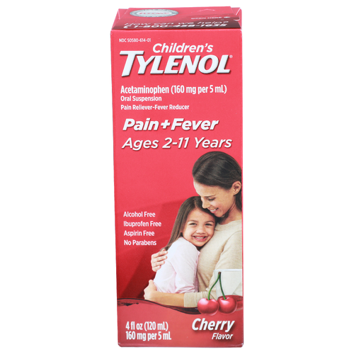 Children's Tylenol Cherry Flavor Pain Reliever-Fever Reducer - 4 Fluid Ounce