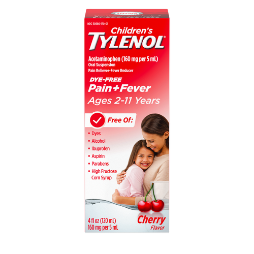 Children's Tylenol Cherry Flavor Pain+fever - 4 Fluid Ounce