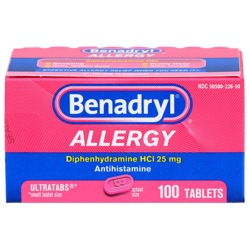 Benadryl Antihistamine Allergy - 100 Count