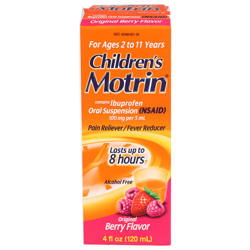 Children's Motrin Original Berry Flavor Pain Relieverfever Reducer - 4 Fluid Ounce