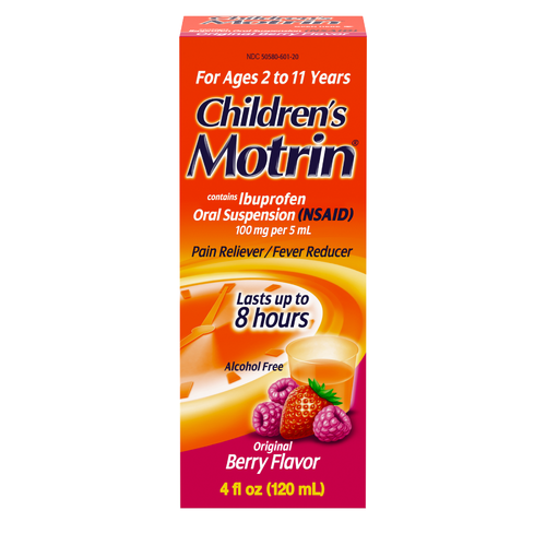 Children's Motrin Original Berry Flavor Pain Relieverfever Reducer - 4 Fluid Ounce