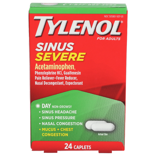 Tylenol Sinus Severe - 24 Count