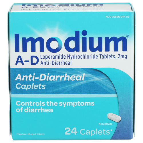 Imodium A-D Anti-Diarrheal Caplets - 24 Count