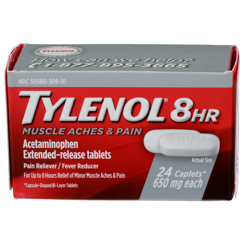 Tylenol Pain Reliever__fever Reducer Acetaminophen Extended-Release Tablets Reliever Fever - 24 Count