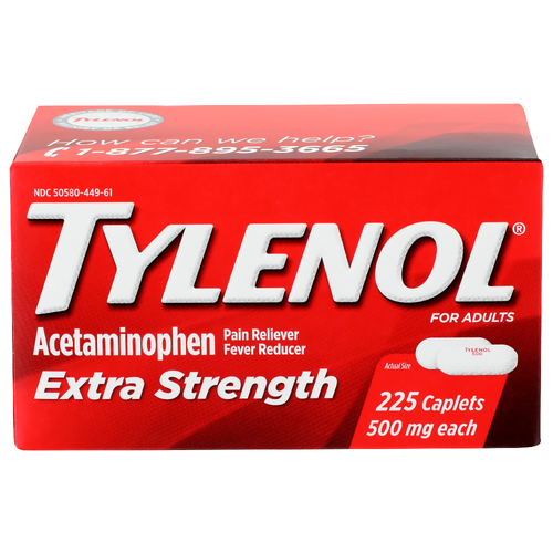 Tylenol Pain Reliever Fever Reducer - 225 Count