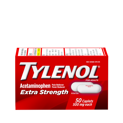 Tylenol Extra Strength Caplets, Fever Reducer And Pain Reliever - 50 Count