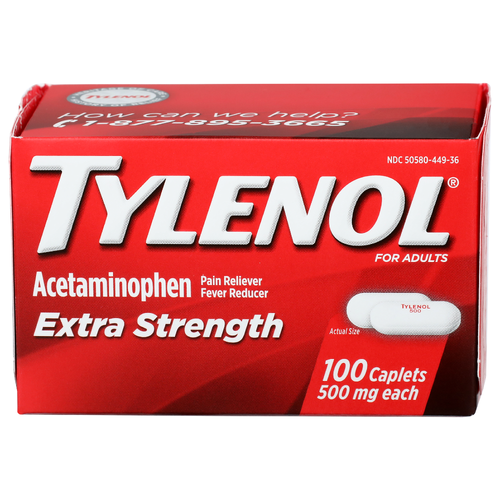 Tylenol Acetaminophen - 100 Count