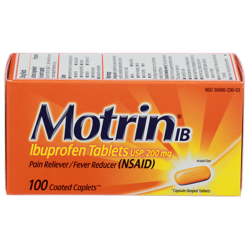Motrin Ib Pain Relieverfever Reducer Nsaid - 100 Count