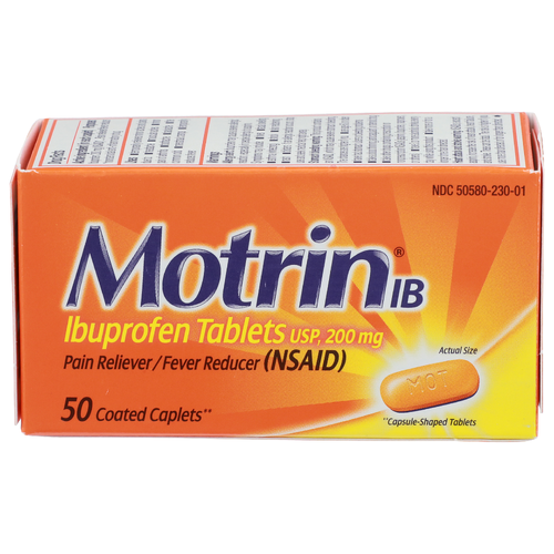 Motrin Ib Pain Reliever Fever Reducer Nsaid - 50 Count