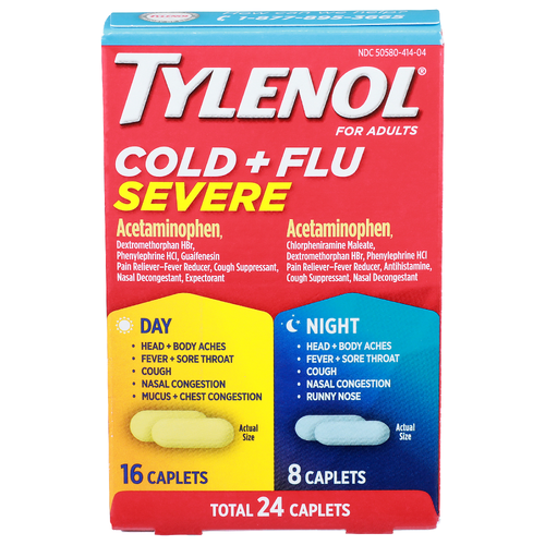 Tylenol Cold + Flu Severe - 24 Count