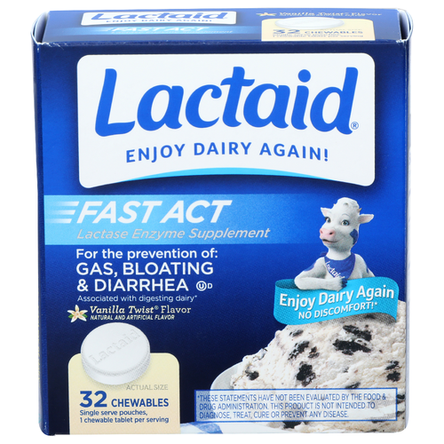 Lactaid Vanilla Twist Flavor Dairy - 32 Count