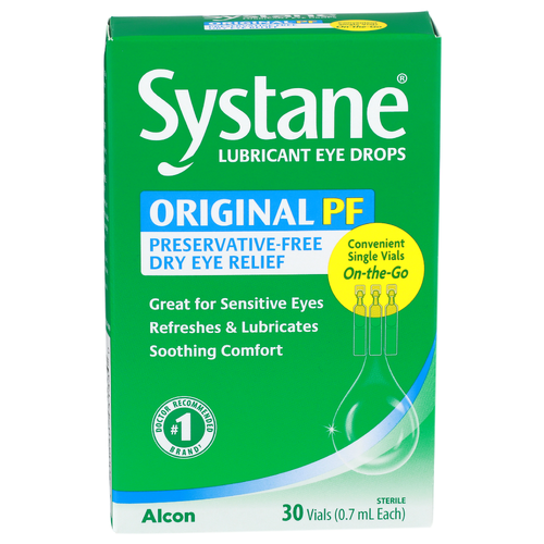 Systane Lubricant Eye Drops Alcon - 0.7 ml - 30 Count